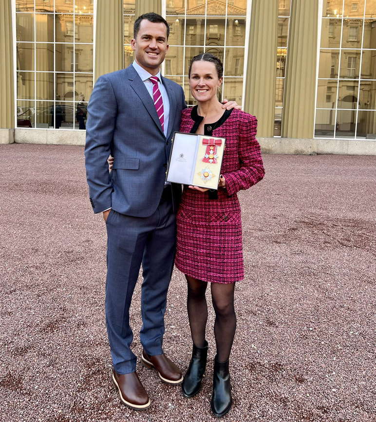 Dame Flora Duffy Receives Damehood at Buckingham Palace (Triathlons)