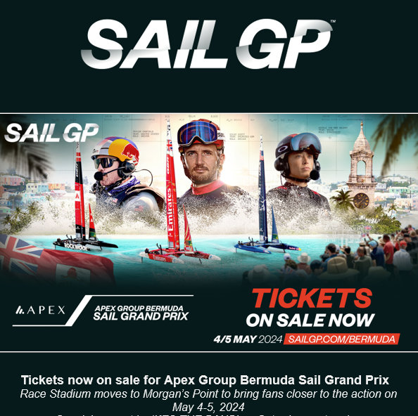 Morgans Point Apex Group Bermuda SailGP Tickets on Sale (Sailing)