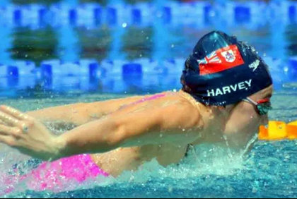 Harvey Competes in B1G Women's Swimming Championships (Swimming)