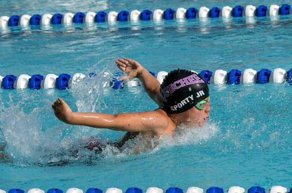Jones competes in 2021 VSA State Championships (Swimming)