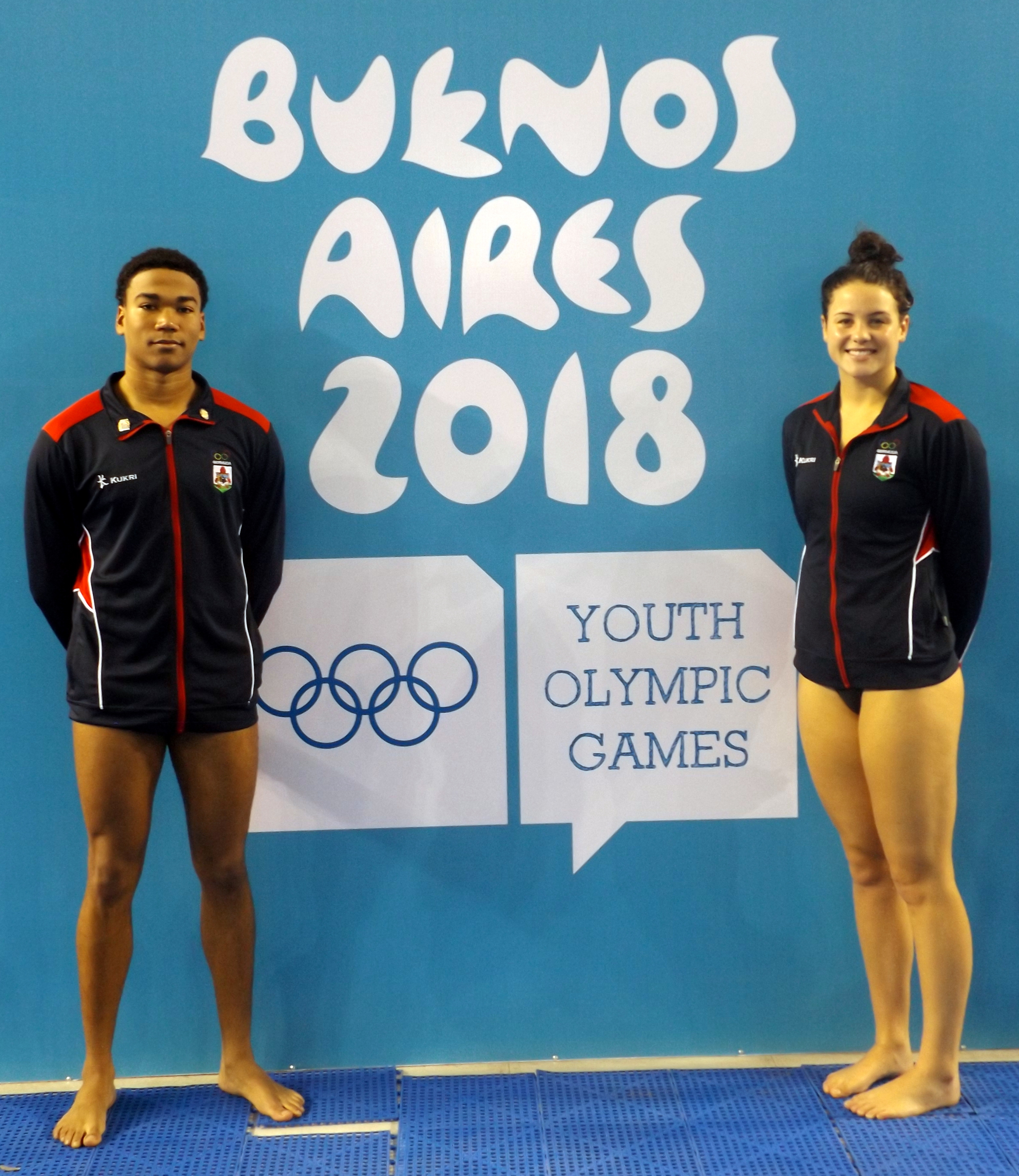 Moore & Legband in Youth Olympics Action (Swimming)